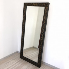 Зеркало большое напольное и настенное в полный рост в чёрной раме Black bronze 