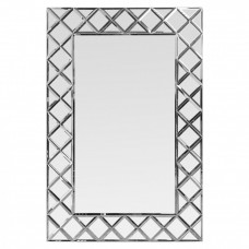 Венецианское зеркало в зеркальной раме Petit Cristal Серебро 